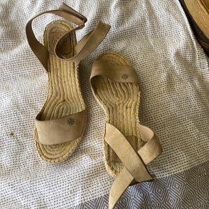 Tory Burch suede wedges